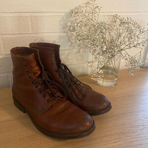 Frye Leather Laceup Boots